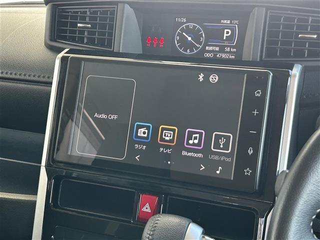 ルーミー カスタムＧ　純正９インチディスプレイオーディオ／Ｂｌｕｅｔｏｏｔｈ／フルセグ／ＡｐｐｌｅＣａｒＰｌａｙ／ＡｎｄｒｏｉｄＡｕｔｏ／追従クルコン／全周囲カメラ／ＥＴＣ／前後ドラレコ／両側電動スライド／オートハイビーム（3枚目）