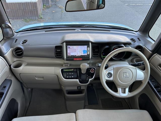 N-BOX G・Lパッケージ 純正7型ナビ/FM/AM/CD/DVD/SD/Bluetooth/両側電動スライドドア/ETC/バックカメラ/前方ドラレコ/オートライト/ベンチシート/フラットシート/純正フロアマット/純正14AW/(10枚目)