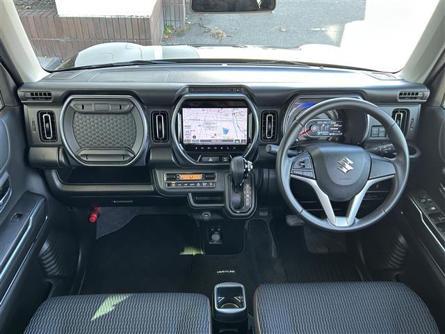 ハスラー Ｊスタイル　純正９インチナビ／ＣＤ／ＤＶＤ／Ｂｌｕｅｔｏｏｔｈ／フルセグＴＶ／ビルトインＥＴＣ車載器／全周囲カメラ／前後ドラレコ／オートライト／オートハイビーム／ＬＥＤヘッドライト／純正フロアマット／スペアキー／（14枚目）