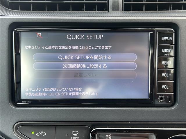 アクア Ｌ　純正ナビ／ワンセグ／Ｂｌｕｅ　ｔｏｏｔｈ・ＣＤ・ＡＵＸ／ビルトインＥＴＣ／横滑り防止装置／盗難防止装置／ＳＲＳエアバッグシステム／リモコンキー／スペアキー１本／オートエアコン／取扱説明書／禁煙車　ＡＣ（7枚目）