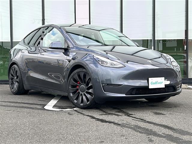 モデルY パフォーマンス パノラマルーフ/オートパイロット/禁煙車/純正ディスプレイオーディオ/パーキングアシスト/レザーシート/シートヒーター/バックカメラ/サイドカメラ/クルーズコントロール/レーンキープアシスト/4WD(2枚目)