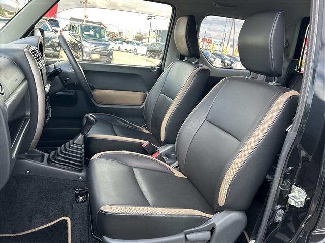 ジムニー ランドベンチャー　フルセグテレビ／社外７インチナビ／ハーフレザーシート／シートヒーター／背面タイヤハードカバー／サイドバイザー／スタッドレス有／純正アルミホイール／純正フロアマット／前後ドライブレコーダー／禁煙車　ＰＳ（11枚目）