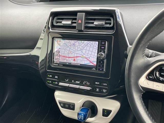 プリウス Sセーフティプラス 社外ナビ/フルセグTV/バックカメラ/4WD/クルーズコントロール/コーナーセンサー/ビルトインETC/純正アルミホイール/パーキングアシスト/レーンキープアシスト/LEDヘッドライト/オートライト(5枚目)