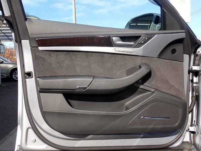 Ａ８ ４．０ＴＦＳＩクワトロ　後期型　黒革　マトリクスＬＥＤ　サラウンドビューカメラ　シートベンチレーション　ＡＣＣ　サイドアシスト　全席シートヒーター　メモリーパワーシート　ＢＯＳＥサウンド　スマートキー　純正２０インチＡＷ（44枚目）