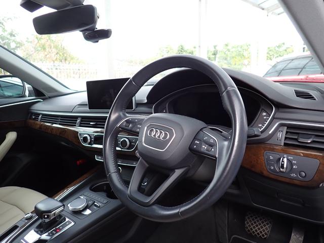 Ａ４ ２．０ＴＦＳＩ　ラグジュアリーＰＫＧ　マトリクスＬＥＤ　アイボリー革　ＡＣＣ　ヒーター付きメモリーパワーシート　デコラティブパネル　前後ドラレコ　ＭＭＩナビ　フルセグＴＶ　Ｂカメラ　２３ｙ製造ヨコハマタイヤ　ＥＴＣ（13枚目）