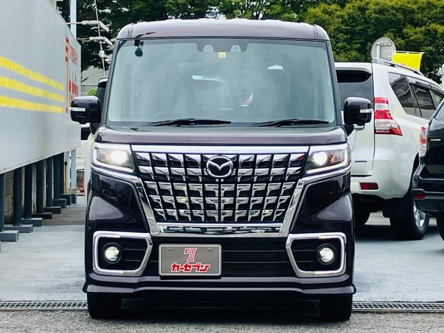 フレアワゴンカスタムスタイル ハイブリッドＸＴ　２ＷＤ　ターボ　デュアルカメラブレーキサポート　アダプティブクルーズコントロール　ＬＥＤヘッドライト　両側パワースライドドア　全方位モニター　ナビ　地デジＴＶ　ＵＳＢ端子　パドルシフト　シートヒーター（24枚目）