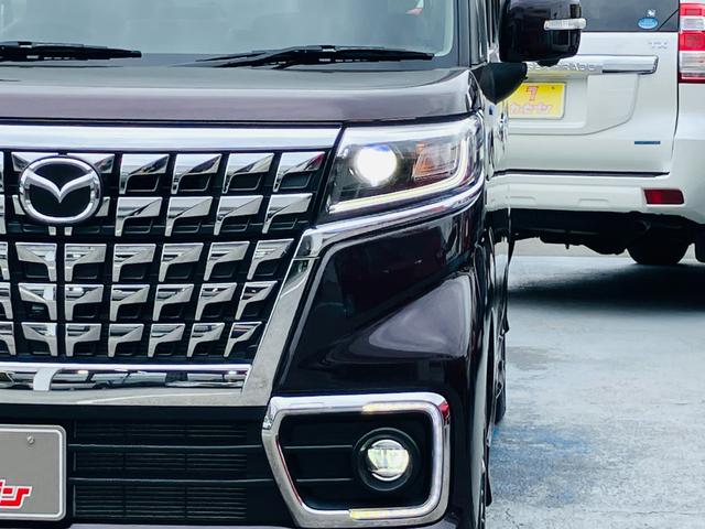 フレアワゴンカスタムスタイル ハイブリッドＸＴ　２ＷＤ　ターボ　デュアルカメラブレーキサポート　アダプティブクルーズコントロール　ＬＥＤヘッドライト　両側パワースライドドア　全方位モニター　ナビ　地デジＴＶ　ＵＳＢ端子　パドルシフト　シートヒーター（25枚目）