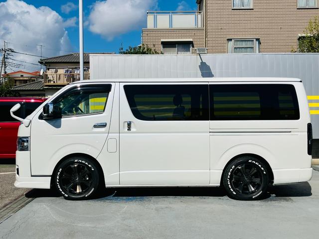 ハイエースバン スーパーGL ダークプライムII 2列シート2/5人乗 セーフティセンス LEDヘッドランプ 両側パワースライドドア デジタルインナーミラー パノラミックビューモニター ナビ 地デジTV ドラレコ前後 ETC ブラック天井 社外AW(2枚目)