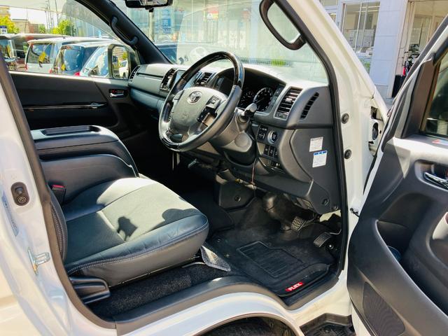 ハイエースバン スーパーGL ダークプライムII 2列シート2/5人乗 セーフティセンス LEDヘッドランプ 両側パワースライドドア デジタルインナーミラー パノラミックビューモニター ナビ 地デジTV ドラレコ前後 ETC ブラック天井 社外AW(6枚目)