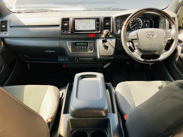 ハイエースバン スーパーGL ダークプライムII 2列シート2/5人乗 セーフティセンス LEDヘッドランプ 両側パワースライドドア デジタルインナーミラー パノラミックビューモニター ナビ 地デジTV ドラレコ前後 ETC ブラック天井 社外AW(18枚目)