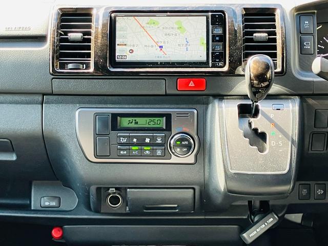 ハイエースバン スーパーGL ダークプライムII 2列シート2/5人乗 セーフティセンス LEDヘッドランプ 両側パワースライドドア デジタルインナーミラー パノラミックビューモニター ナビ 地デジTV ドラレコ前後 ETC ブラック天井 社外AW(38枚目)