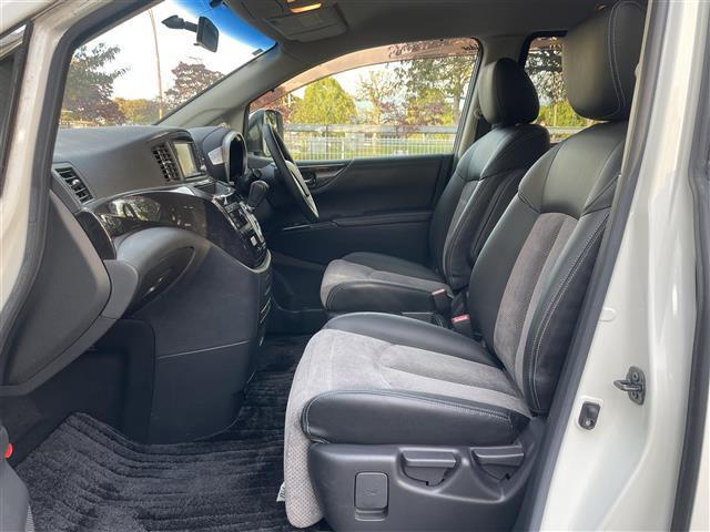 エルグランド ライダー 黒クロスシート マニュアルシート 1オーナー 純正ナビ 地デジ Bカメラ 純正後席モニター 両側パワスラ 木目調パネル ハーフレザーシート ETC オートライト オーテック18インチAW スペアキー 保証書 取説(25枚目)