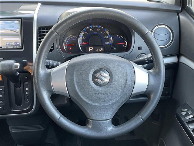 ワゴンRスティングレー X 社外ナビ(AVN558HD)ワンセグTV ETC 革巻きステアリング 電動格納ドアミラー 純正14インチAWスマートキー スペアキー 保証書(9枚目)