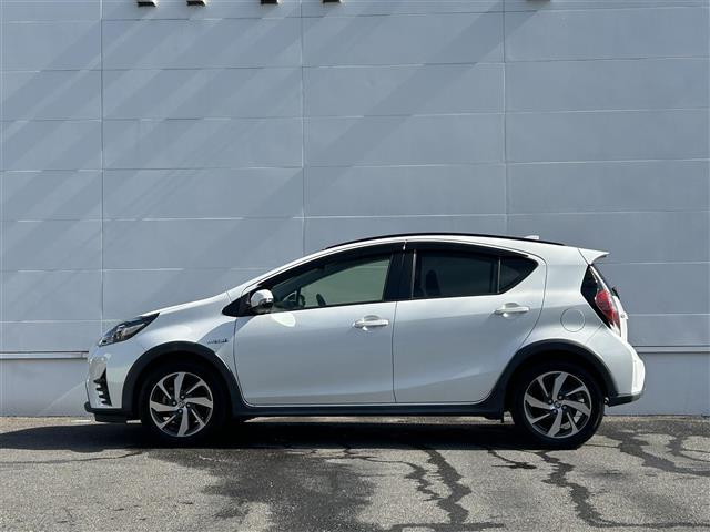 アクア クロスオーバー 衝突軽減 純正ナビ バックカメラ フルセTV ETC 純正16インチAW ハーフレザーシート LEDヘッドライト オートライト プッシュスタート スペアキー(34枚目)