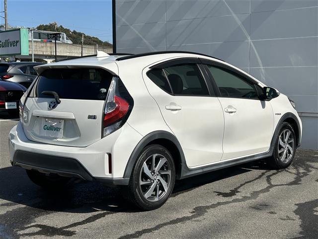 アクア クロスオーバー 衝突軽減 純正ナビ バックカメラ フルセTV ETC 純正16インチAW ハーフレザーシート LEDヘッドライト オートライト プッシュスタート スペアキー(37枚目)