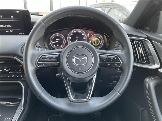 CX-60 XD エクスクルーシブモード サンルーフ 360°モニター BOSEサウンド 革シート 純正ナビ ACC パワーシート ヘッドアップディスプレイ パワーバックドア コーナーセンサー ブラインドスポットモニター LEDライト(22枚目)
