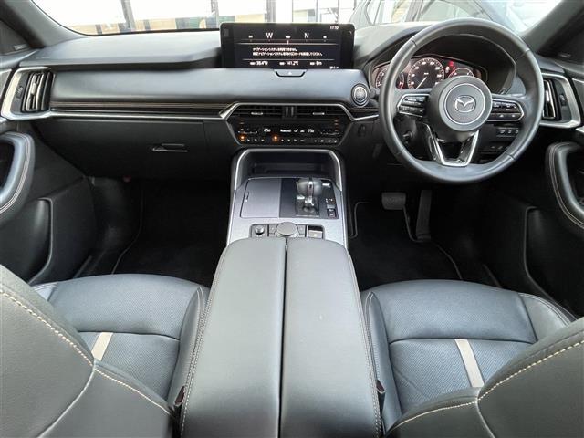 CX-60 XD エクスクルーシブモード サンルーフ 360°モニター BOSEサウンド 革シート 純正ナビ ACC パワーシート ヘッドアップディスプレイ パワーバックドア コーナーセンサー ブラインドスポットモニター LEDライト(42枚目)