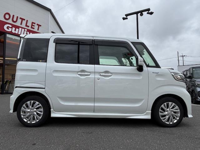 スペーシアカスタム ハイブリッドGS 片パワスラ 衝突軽減 純ナビ フルセグ ETC クリアランスソナー レーンキープ アイドリング 横滑り防止 Aライト LEDヘッドライト シートヒーター エンジンスターター フォグランプ BT(35枚目)