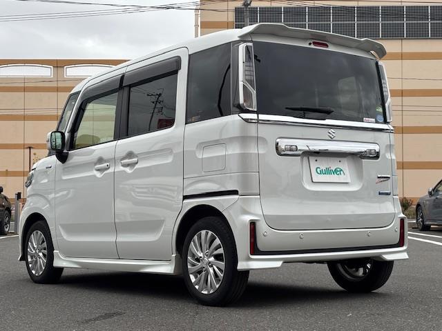 スペーシアカスタム ハイブリッドGS 片パワスラ 衝突軽減 純ナビ フルセグ ETC クリアランスソナー レーンキープ アイドリング 横滑り防止 Aライト LEDヘッドライト シートヒーター エンジンスターター フォグランプ BT(43枚目)