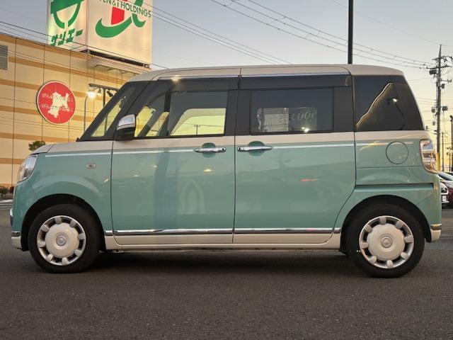 ムーヴキャンバス Ｇメイクアップ　ＳＡＩＩＩ　両側パワースライドドアワンオーナー衝突軽減装置横滑り防止機能アイドリングストップオートライトオートマチックハイビーム（35枚目）