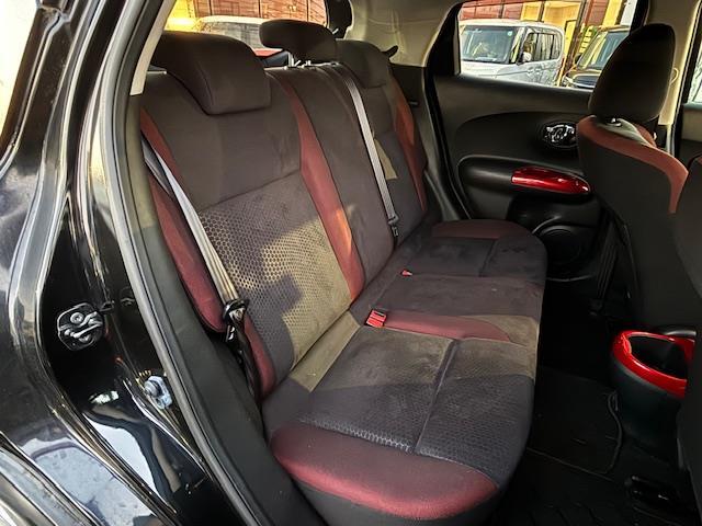 ジューク 15RS タイプV ドラレコ前後 純ナビ フルセグ BT Bカメラ Aライト Pスタート スマートキー 横滑り防止 フォグランプ 純正アルミホイール ウインカーミラー ドアバイザー ヘッドライトレベライザー(20枚目)