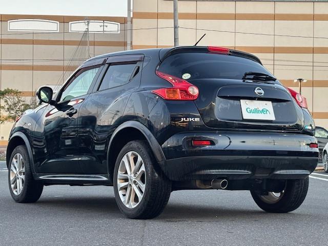 ジューク 15RS タイプV ドラレコ前後 純ナビ フルセグ BT Bカメラ Aライト Pスタート スマートキー 横滑り防止 フォグランプ 純正アルミホイール ウインカーミラー ドアバイザー ヘッドライトレベライザー(43枚目)