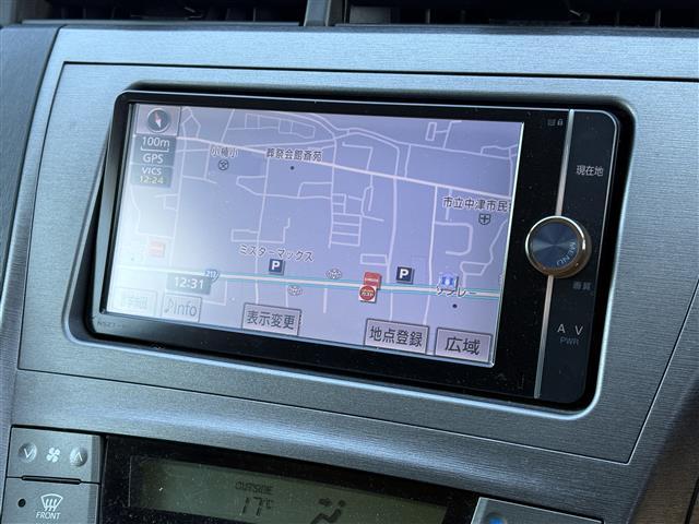 プリウス S 純正SDナビ(CD/DVD/BT/SD) バックカメラ フルセグテレビ ETC スマートキー オートライト プッシュスタートボタン ステアリングスイッチ 社外アルミホイール フロアマット(16枚目)