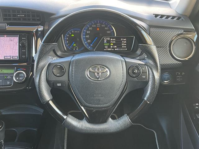 カローラフィールダー ハイブリッドG エアロツアラー・ダブルバイビー 当店買取/禁煙/純正エアロ/TRDFエアロ/純正ナビ/フルセグ/バックカメラ/Bluetooth/SD/CD/DVD/ハーフレザー/社外マフラー/社外16AW/HID/Aライト/ISOFIX(34枚目)