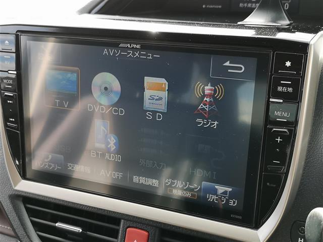 エスクァイア Gi アルパインナビ TV CD DVD SD ラジオ USB BT HDMI アルパイン製フリップダウンモニター クルコン ETC Bカメラ シートヒーター MTモード付AT 両側パワスラ 後席AAC(5枚目)