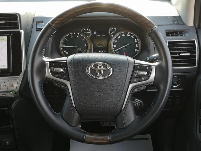 ランドクルーザープラド TX Lパッケージ・ブラックエディション 純正ナビ DISC ラジオ SD TV USB iPod HDMI AUX BT サンルーフ ルーフレール パワーシート シートヒーター エアシート レーダークルコン ETC Bカメラ 前後ドラレコ(23枚目)