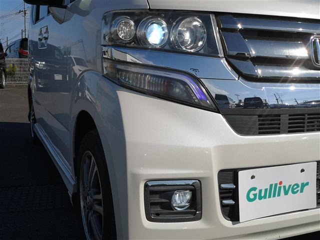 Ｎ－ＢＯＸカスタム Ｇ　ＳＳパッケージ　純正ナビ　ＣＤ　ＤＶＤ　ＡＭ　ＦＭ　ＴＶ　ｉＰｏｄ　ＳＤ　ＵＳＢ　ＢＴ　ＶＴＲ　ＡＵＸ　シートヒーター　両側パワスラ　ＥＴＣ　Ｂカメラ　前方ドラレコ　アイドリングストップ　オートライト　ＬＥＤライト（42枚目）