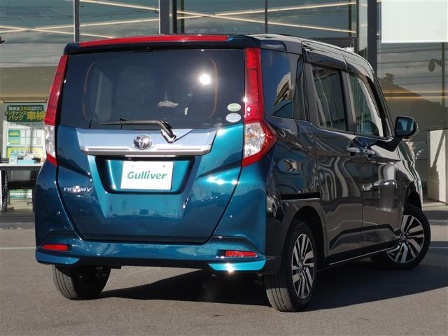 ルーミー カスタムG S 純正ナビ AM FM DISC SD TV BT USB iPod HDMI シートヒーター 両側電動 ETC 全方位カメラ 後方コーナーセンサー アイドリングストップ 横滑り防止装置 衝突被害軽減(36枚目)