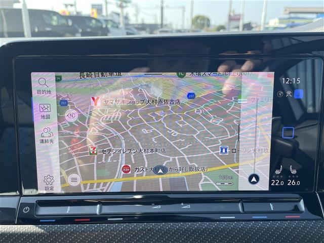 ゴルフＲ ＴＳＩ　４モーション　純正ナビ／フルセグ／バックカメラ／ハーフレザーシート／シートヒーター／ステアリングヒーター／レーダークルーズ／ビルトインＥＴＣ（4枚目）