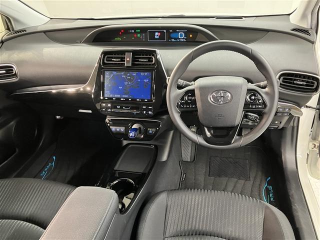 プリウス Ａ　衝突軽減ブレーキシステム　Ｂモニタ　記録簿有　ＬＥＤヘッド　クルーズコントロール　セキュリティー　スマートキー　パワーステアリング　Ｐシート　ＥＴＣ　１オーナー　アルミホイル　オートエアコン　ＳＲＳ（5枚目）