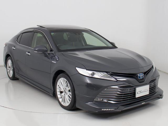 カムリ Ｇレザーパッケージ　（オートサロンカラードラバイドグレーＢＭＷ）（禁煙車）（パノラマムーンルーフ）（フルエアロカスタム）（メーカーオプションＳＤナビ）（セーフティセンスレーダークルーズ）（プリクラッシュＢＳＭ）（黒本革）（19枚目）