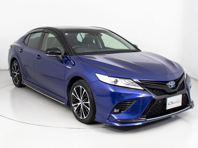 カムリ ＷＳレザーパッケージ　（禁煙車）（黒本革）（ＴＲＤフルエアロ）（ＴＲＤマフラー）（セーフティセンス）（プリクラッシュ）（レーダークルーズ）（シートヒーター）（ＢＳＭ）（ヘッドアップディスプレイ）（ＬＥＤライト）（ＳＤナビ）（19枚目）