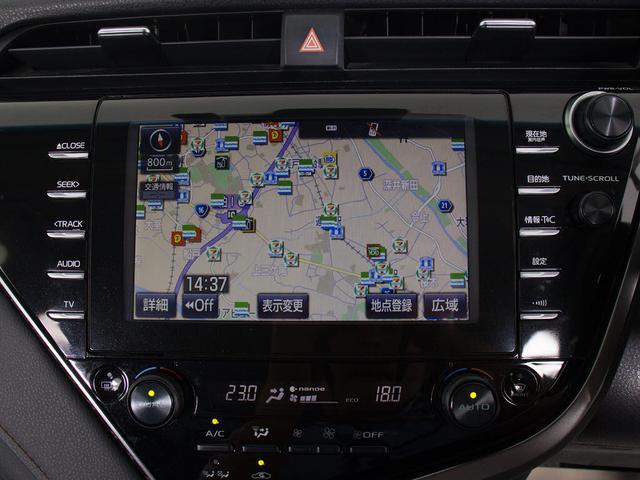 カムリ Gレザーパッケージ (禁煙車)(ワンオーナー)(点検記録簿8枚)(メーカーオプションSDナビ)(セーフティセンス)(レーダークルーズ)(プリクラッシュ)(LDA)(BSM)(クリアランスソナー)(シートヒーター)(黒革)(9枚目)