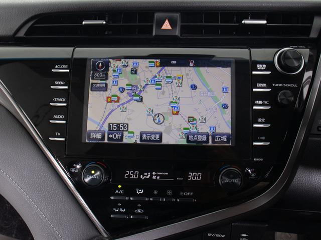 カムリ WS (トヨタセーフティセンス)(プリクラッシュ)(レーダークルーズ)(LDA)(クリアランスソナー)(LEDヘッドライト)(メーカーオプションSDマルチナビ)(ハーフレザーシート)(カラーバックモニター)(4枚目)