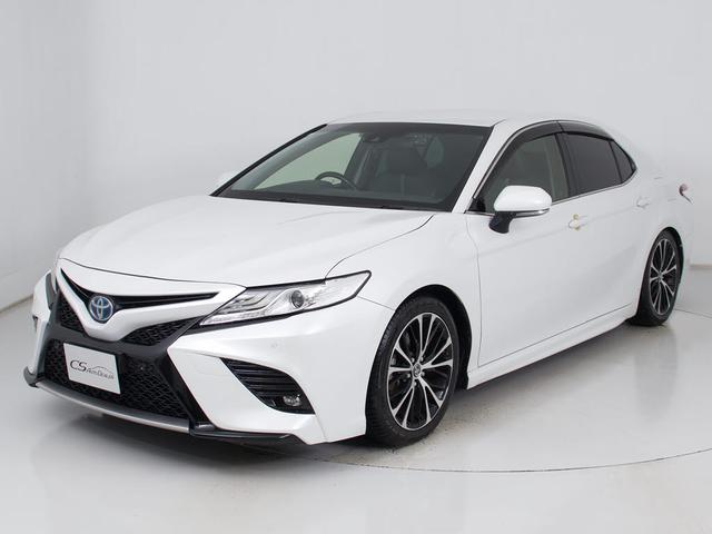 カムリ WS (トヨタセーフティセンス)(プリクラッシュ)(レーダークルーズ)(LDA)(クリアランスソナー)(LEDヘッドライト)(メーカーオプションSDマルチナビ)(ハーフレザーシート)(カラーバックモニター)(9枚目)