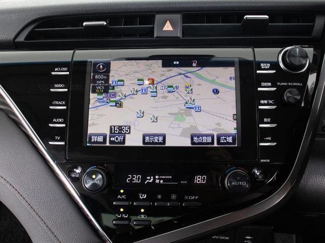 カムリ Gレザーパッケージ (禁煙車)(点検整備記録簿8枚)(メーカーオプションSDナビ)(新品スピンドル)(セーフティセンス)(レーダークルーズ)(プリクラッシュ)(BSM)(HUD)(クリアランスソナー)(シートヒーター)(10枚目)