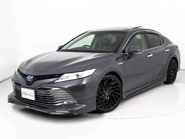 カムリ Ｇレザーパッケージ　（禁煙車）（オートサロンカラードラバイドグレーＢＭＷ）（新品２０インチＡＷ）（パノラマムーンルーフ）（フルエアロカスタム）（セーフティセンスレーダークルーズ）（プリクラッシュＢＳＭ）（黒本革）（14枚目）