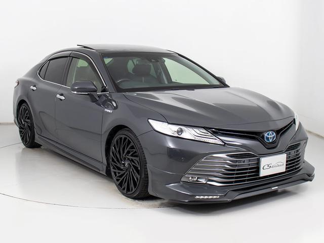 カムリ Ｇレザーパッケージ　（禁煙車）（オートサロンカラードラバイドグレーＢＭＷ）（新品２０インチＡＷ）（パノラマムーンルーフ）（フルエアロカスタム）（セーフティセンスレーダークルーズ）（プリクラッシュＢＳＭ）（黒本革）（20枚目）