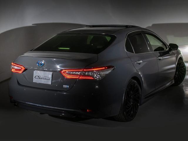 カムリ Ｇレザーパッケージ　（禁煙車）（オートサロンカラードラバイドグレーＢＭＷ）（新品２０インチＡＷ）（パノラマムーンルーフ）（フルエアロカスタム）（セーフティセンスレーダークルーズ）（プリクラッシュＢＳＭ）（黒本革）（24枚目）