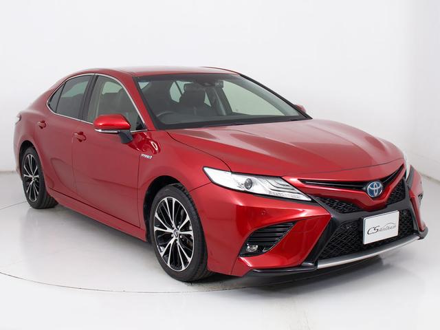 カムリ ＷＳレザーパッケージ　（禁煙）（セーフティセンス）（プリクラッシュ）（レーダークルーズ）（ＬＤＡ）（クリアランスソナー）（黒本革）（シートヒーター）（ＬＥＤヘッドライト）（メーカーオプションＳＤナビ）（Ｂｌｕｅｔｏｏｔｈ）（18枚目）