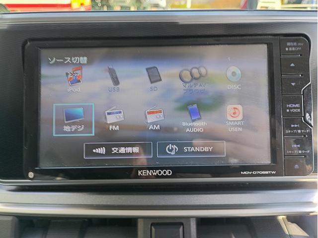 禁煙車　ケンウッドナビ　Ｂカメラ　フルセグＴＶ　Ｂｌｕｅｔｏｏｔｈ　ＤＶＤ再生　ＬＥＤヘッドライト　ＬＥＤフォグ　スマートキー　プッシュスタート　純正１５ＡＷ　ユピテル前後ドライブレコーダー　ＥＴＣ