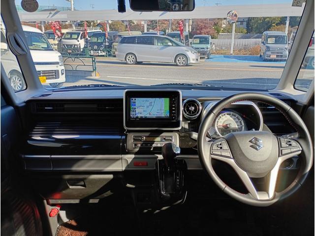スペーシアカスタム ハイブリッドXS 禁煙車 純正ナビ 全方位モニター 純正前後ドライブレコーダー Bluetooth フルセグTV DVD再生 シートヒーター ハーフレザーシート リアパーキングセンサー ヘッドアップディスプレイ(3枚目)