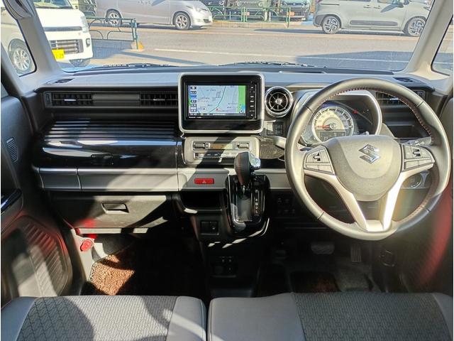 スペーシアカスタム ハイブリッドXS 禁煙車 純正ナビ 全方位モニター 純正前後ドライブレコーダー Bluetooth フルセグTV DVD再生 シートヒーター ハーフレザーシート リアパーキングセンサー ヘッドアップディスプレイ(7枚目)