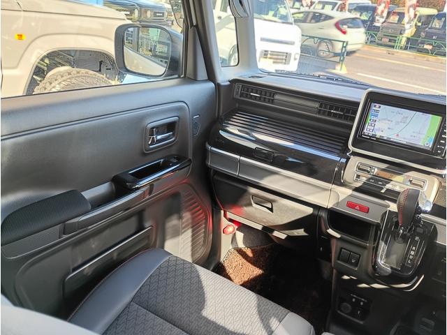 スペーシアカスタム ハイブリッドXS 禁煙車 純正ナビ 全方位モニター 純正前後ドライブレコーダー Bluetooth フルセグTV DVD再生 シートヒーター ハーフレザーシート リアパーキングセンサー ヘッドアップディスプレイ(12枚目)