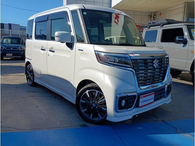 スペーシアカスタム ハイブリッドXS 禁煙車 純正ナビ 全方位モニター 純正前後ドライブレコーダー Bluetooth フルセグTV DVD再生 シートヒーター ハーフレザーシート リアパーキングセンサー ヘッドアップディスプレイ(46枚目)