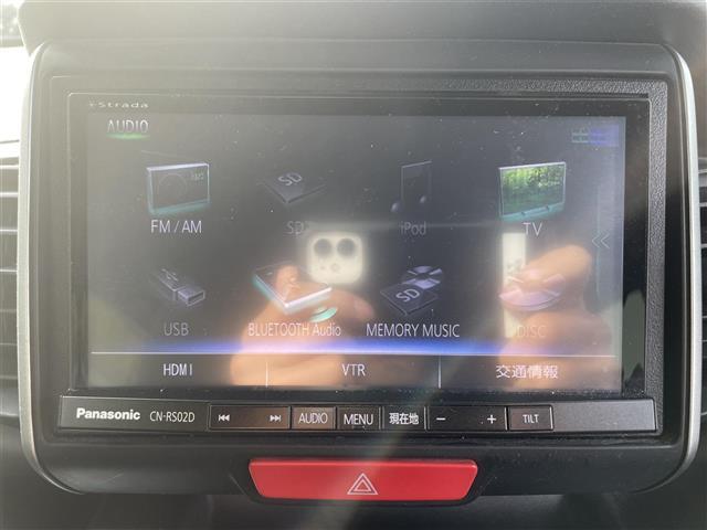 G・Lパッケージ stradaナビ(CN-R502D) フルセグTV Bluetooth CD/DVD再生 バックカメラ ETC 前席シートヒーター 片側パワースライドドア フロアマット CTBA ステアリングスイッチ(11枚目)